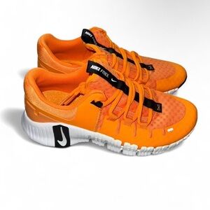 Nike Kids Orange and White Sneakers